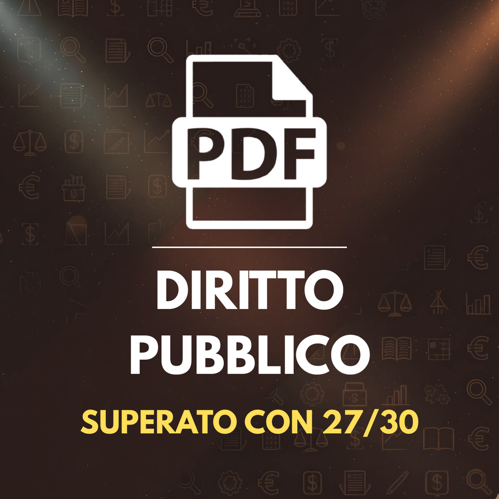 DIRITTO PUBBLICO (Appunti Completi + Domande tipiche)